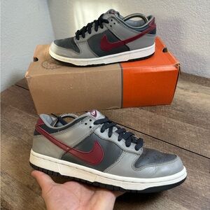 Nike Dunk Low SB Pro 2002 Grey Team Red Anthracite Size‎ 7.5 304714-061